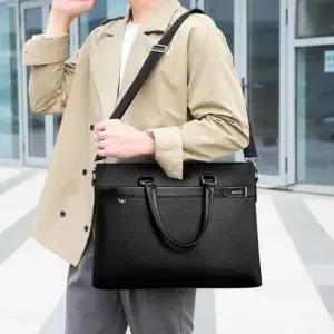 30대남자서류가방 남자 직장인 데일리 출근 크로스 숄더 백 가방 검정