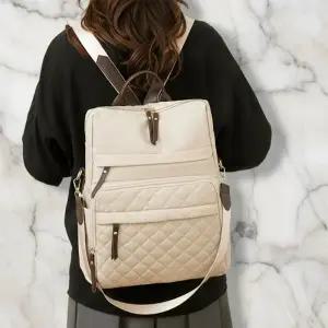 CMB4224여성용 다용도 퀼팅 가죽 백팩 캠퍼스 스타일 2way 백팩