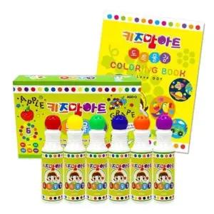 미술놀이 도트 물감 6색 (아이러브도트 컬러링북)