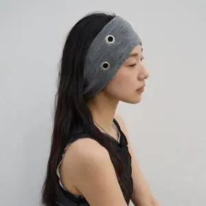 [신세계라이브쇼핑][옷자락] 여자 아일렛 펀칭 골지니트 스트릿 와이드 헤어밴드