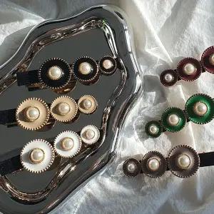 [신세계라이브쇼핑][옷자락] 여자 데일리 오피스 하객룩 진주 헤어핀