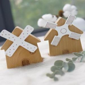 [2개구성] 우드 미니 풍차 랜덤 크리스마스 기념일 친구 발렌타인데이 AEWAC6B7C