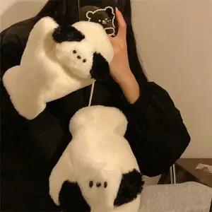 목 끈 포함 강아지 벙어리 털 장갑 선물 멍멍이 겨울 커플템 겨울