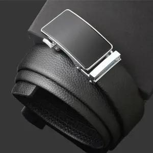 가죽 정장벨트 남성용 자동버클 캐주얼 벨트 허리띠 정장바지 벨트