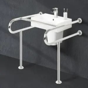 욕실안전손잡이 장애인손잡이 세면기 변기 안전바 장애인용품 환자용