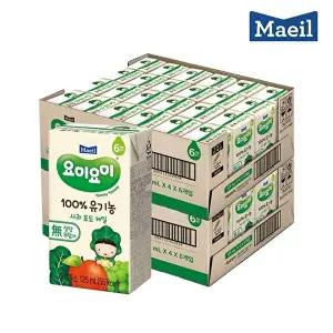 [매일유업]매일 NEW 요미요미 유기농주스 사과포도케일 125ml 48팩