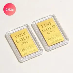 [골드퀸즈] 24K 순금 파인 골드바 0.02g 2개