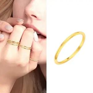 [골드퀸즈] 24K 순금 레이어드링 반지