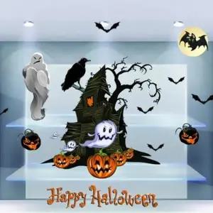 할로윈 파티장식 유령의집 윈도우스티커 대형