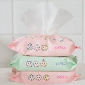 귀여운 캐릭터 휴대용 미니 물티슈 20매 20개
