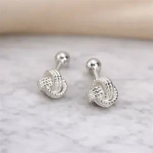 귀걸이 페미닌 꼬임 매듭 피어싱 BCE001