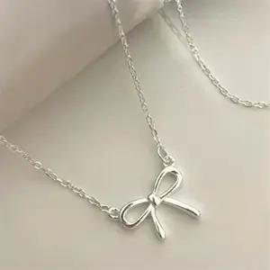 목걸이 러블리 리본 포인트 펜던트 BCN001