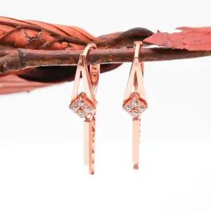 14k 투 드롭 마름모 귀걸이 OPNIE2125-1