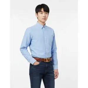 남성 V 로고 시그니처 금장 벨트 2Y2T0Q90_ECU_HG5_23S)