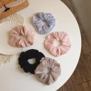 [다잇템] 여자 5컬러 스크런지 셔링 클래식 머리끈