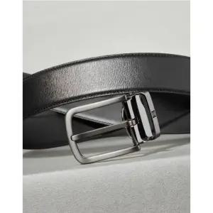 백화점 닥스 DAKS ACC 정품 블랙 단색 소가죽 벨트 DBBE3E048BK 선물용