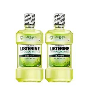 리스테린 750ml x 2개 내추럴 그린티(마일드) 대용량_WC54BF5