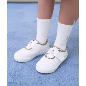 매장정품 [브랜드명] 빈폴 키즈 BEANPOLE KIDS 체크포인트 벨크로 실내화 베이지 (BI61K3U01A) BI61K3U01A