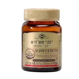 솔가 철분 25 임산부 철분제 90정 2개