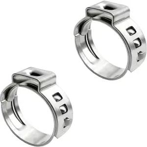 20 PCS 호스 이어 클램프 304 스테인리스 스틸 싱글 클립 파이프 고정용 피팅 29.6mm