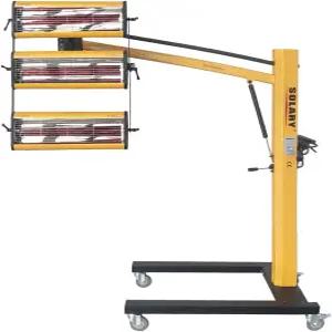 솔라리 베이킹 적외선 페인트 경화 램프 타이머가 있는 부스용 3KW 220V 이동식 단파