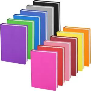 12팩 9x11인치 점보 책 커버 대부분의 하드커버 책을 위한 신축성 있는 북삭스 세탁 및 재사용 가능한 보호