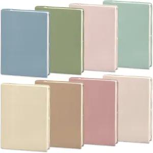 애니디자인 8종 신축성 보호북 7.3 x 9 재사용 가능한 패브릭 북 커버 대부분의 하드커버 교과서 보호를