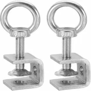 하핑턴 2개 304 스테인리스 스틸 C 클램프 20mm 사각 미니 타이거 조절 가능한 헤비 듀티 금속 U 클립 목공