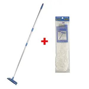 수퍼 (유리창닦이2M+교체용 3단 걸레리필1p) 봉 길이조절 도구 청소 긴밀대 기