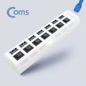 멀티포트 USB 3.0 허브 HUB 유에스비 분배기 7포트 컴퓨터 PC