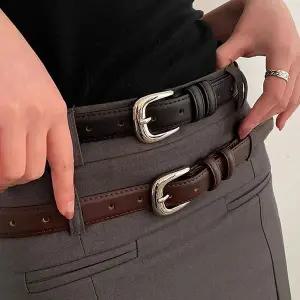 [골드스마일]여성 패션 벨트 스몰버클 남녀 캐주얼 정장 허리벨트