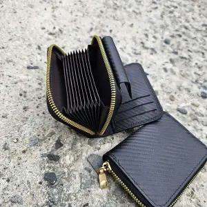 대용량 투버튼 컴팩트 카드지갑 아코디언 반지갑