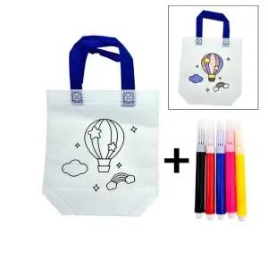 세트 DIY 컬러링 부직포가방 열기구