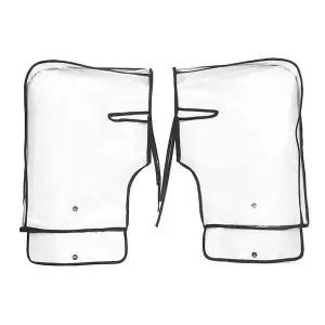 겨울 오토바이 스쿠터 핸들 투명커버 방수커버 핸들워머커버