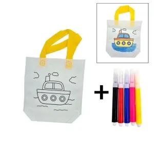 통통배 부직포가방 DIY 세트 컬러링