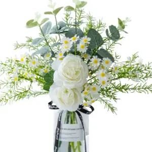 무리 꽃 거베라 꽃을 들고 플랜트 웨딩 월 꽃다발 홈 장식 파티