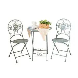야외 테이블 카페의자 베란다정원 테라스정원 철제정원 엔틱 가구