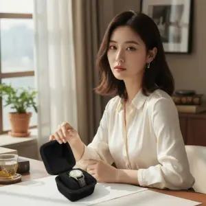 [골드스마일]휴대용 손목시계 보관함 여행용 시계케이스 주얼리 보석함