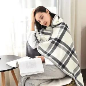 망토 블랭킷 치마담요 무릎담요 어깨담요 담요 똑딱이단추 소프트 빅