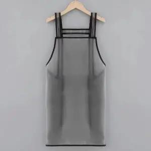 반투명 방수 형 미용 보더라인 미용사앞치마 블랙 앞치마 미용실앞치마