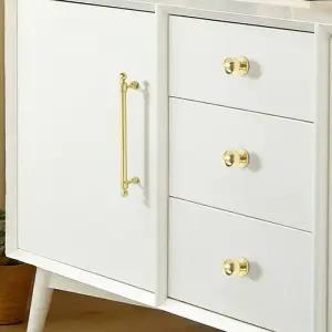 원형 서랍손잡이 4개입 골드 가구손잡이 노르디아 싱크대손잡이