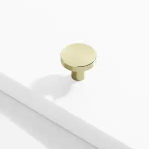 서랍손잡이 골드 서랍문고리 원형 4개입 노르디아 가구손잡이