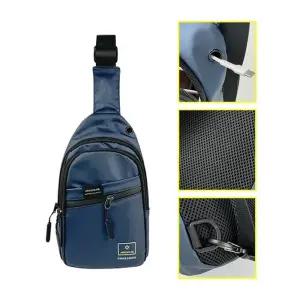 보조가방 바디크로스백 메쉬등판 슬링백 이어폰홀