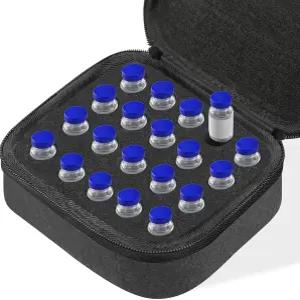 20 슬롯 인슐린 바이알 프로텍터 케이스 환자용 정리 봉투 표준 10ml U-100 운반 냉장고 홀더 보관 스 팩