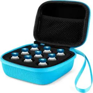 9슬롯 인슐린 바이알 냉장고 홀더 표준 10ml U-100 및 액세서리에 맞는 여행용 케이스 지퍼가 달린 보관