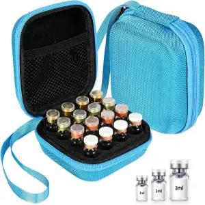 16 슬롯 냉장고용 펩타이드 보관 케이스 바이알 1ml 인슐린 GLP-1 핸디 스트랩이 있는 하드 보호 전용