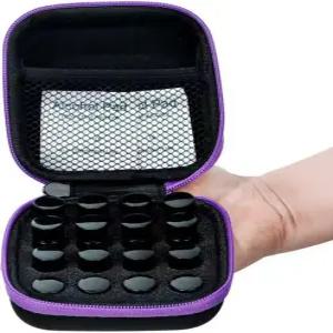 냉장고 보관용 BCDAMATE 펩타이드 바이알 케이스 - 16 슬롯 정리함 인슐린 GLP-1 핸드 스트랩이 있는 하드