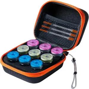 인슐린 냉장고 홀더 보관 케이스 바이알 프로텍터 쿨러 여행 정리함 표준 10ml U-100 오렌지 9개 슬롯 장착