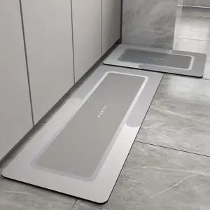 2종세트(그레이) 폭신한 발매트 주방발매트 규조토 소프트 주방매트