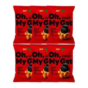 (e)CJ 비비고 오마이갓 팝콘 김치시즈닝 80g x6개